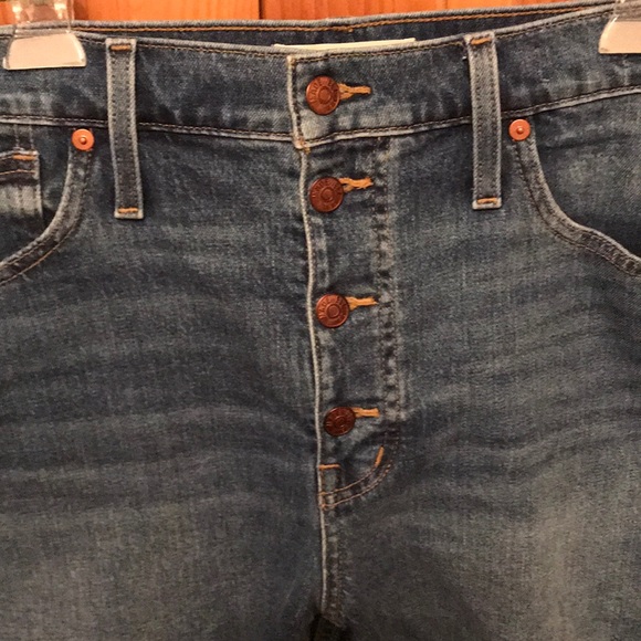 Madewell Buttonfly High-Rise Denim Shorts - Picture 2 of 7